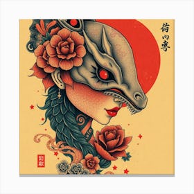 Dragon Girl Canvas Print