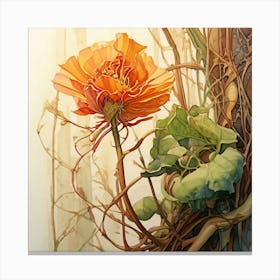 Orange Poppy Canvas Print