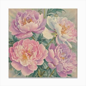 Pink Peonies Canvas Print