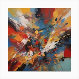 Abstract Artists Paintings Canvas Print