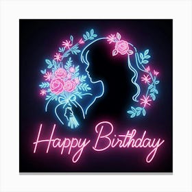 Happy Birthday 9 Canvas Print