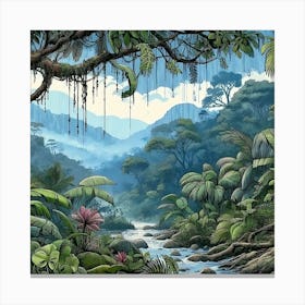 Tropical Tapestry Canvas Print