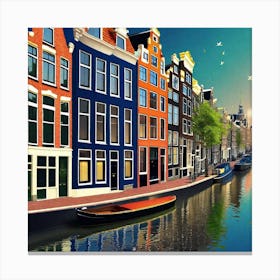 Amsterdam Canal 10 Canvas Print