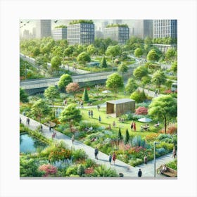 Urban Garden Canvas Print