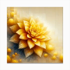 Yellow Dahlia Canvas Print