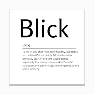 Blick Dictionary Definition - Kaigozen - Digital Art, Humor