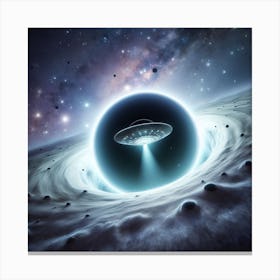 Ufo In Space Canvas Print