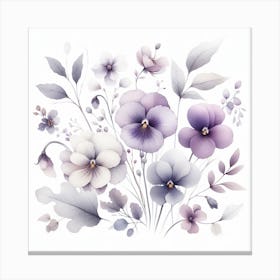 Violets Canvas Print