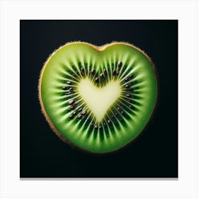 Heart Shaped Kiwi Canvas Print