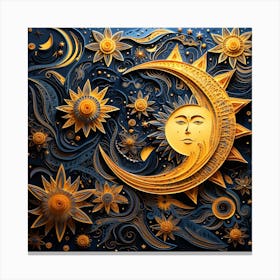 Sun And Moon 9 Canvas Print