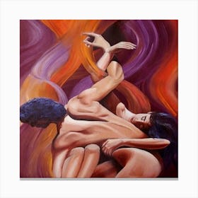 Flames Of Love Canvas Print