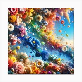 Flowers In The Sky 1 Canvas Print