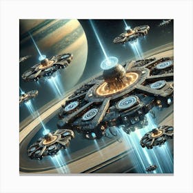 Orbital Strike Platforms 1024x1024 Canvas Print