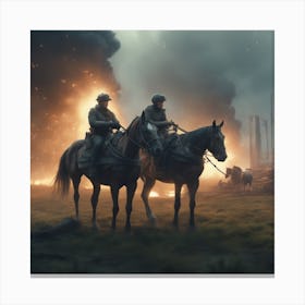 Battle Of The Worlds Canvas Print