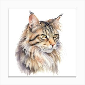 American Bobtail Cat Portrait 1 Canvas Print