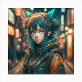 Anime Girl 1 Canvas Print