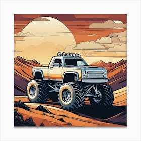 Monster Truck 9 Canvas Print