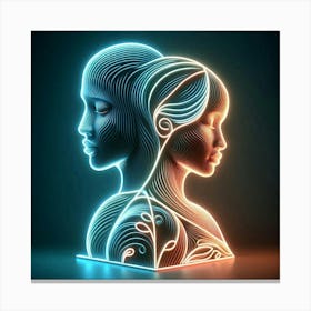 A man and woman 2 Canvas Print