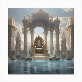 Fantasy Throne Canvas Print