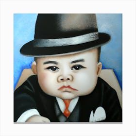 Baby In A Hat Canvas Print