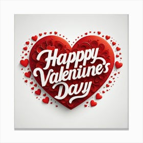 Happy Valentine'S Day 4 Canvas Print