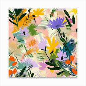 Abstract Floral Pattern 2 Canvas Print