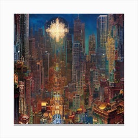 City Of Lights Canvas Print