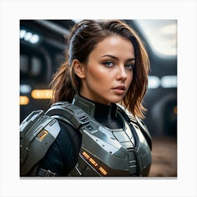 Sci - Fi Girl Canvas Print