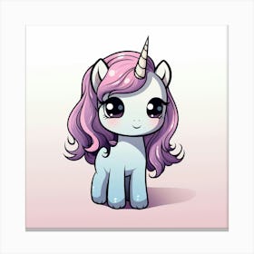 Cute Unicorn 655 Canvas Print