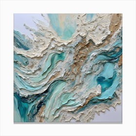 Abstract Painting ocean scene Canvas Print