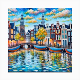 Amsterdam Jigsaw Puzzle Canvas Print