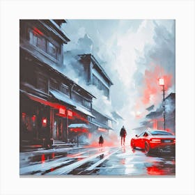 Asian City Canvas Print