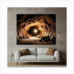 Cave Wall Art Canvas Print