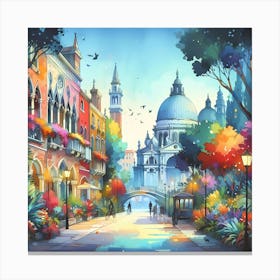 Venice Street 1 Canvas Print