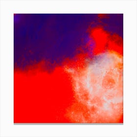 Abstract Red And Blue Nebula Canvas Print