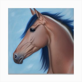 Horse Profile Portrait Canvas Print