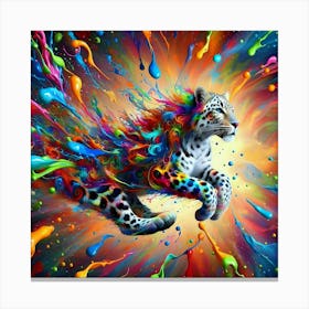 Colorful Leopard Canvas Print