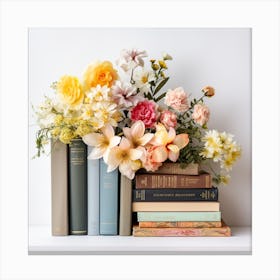 Bouquet Of Books Canvas Print