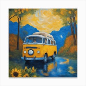 Herbstfarben, Abenteuer, Wald, Berge, Roadtrip. Canvas Print