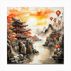 Chinese Lanterns Canvas Print