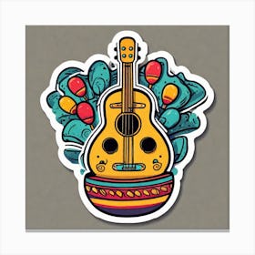 Mexican Guitar 17 Canvas Print