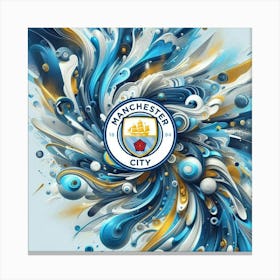 Manchester City F.C. Logo Wall Art 7 Canvas Print