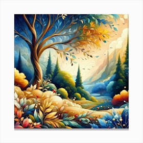 Tree In The Forest 1 Canvas Print