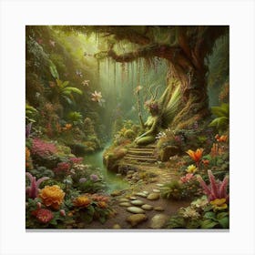 Fairy In The Forest 11 Canvas Print