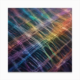 Abstract Pattern Of Colorful Lines Canvas Print