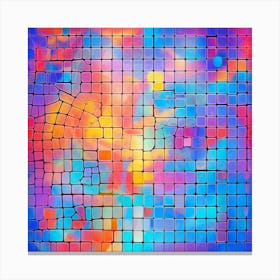 Mosaic Tile Background Canvas Print