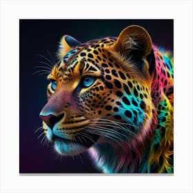 Colorful Leopard Canvas Print