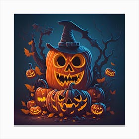 Halloween Pumpkins 8 Canvas Print