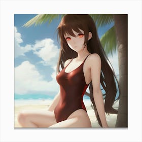 Sexy Anime Girl 3 Canvas Print