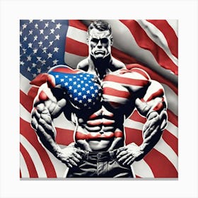 American Bodybuilder 2 Canvas Print